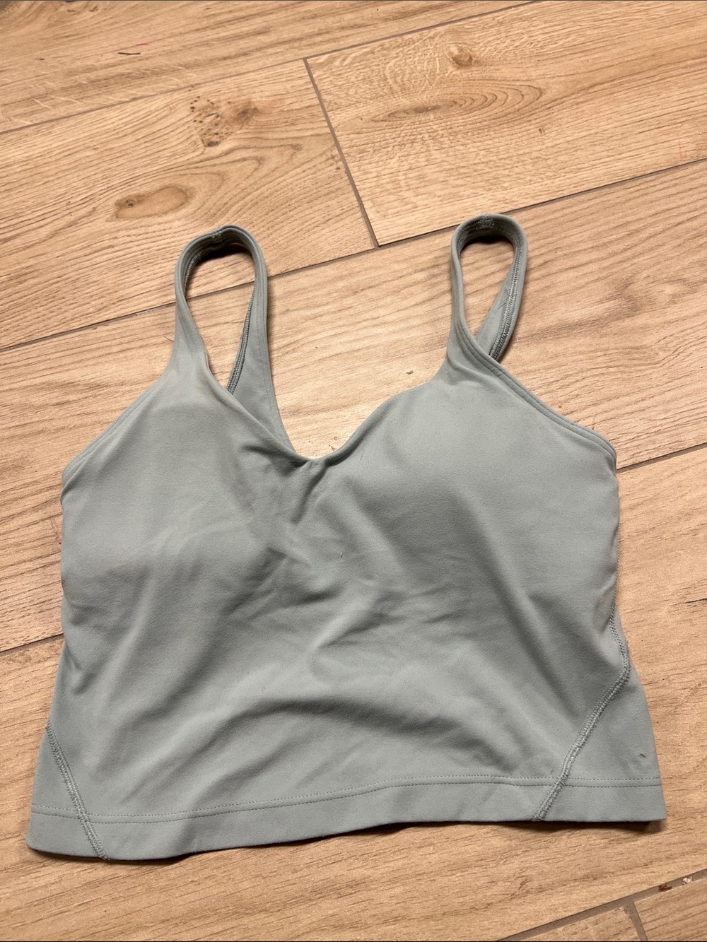 lululemon athletica Sage Green Seamless Crop Bralette